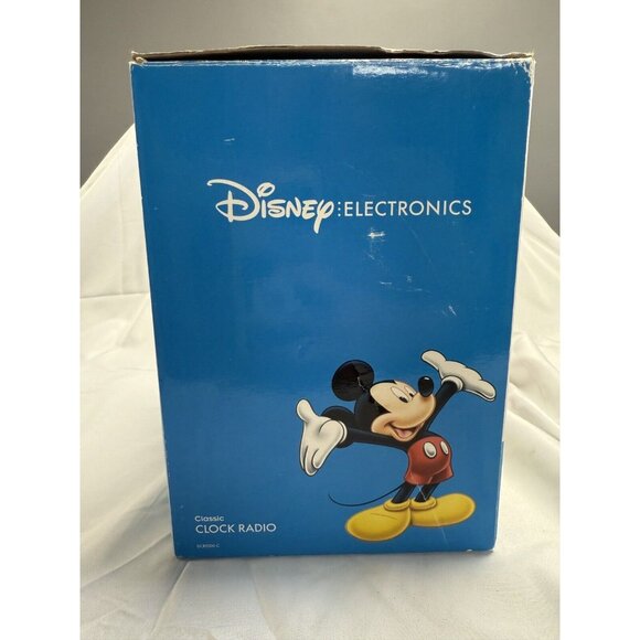Vintage '03 Disney Mickey Mouse Alarm Clock Radio AM/FM Red Yellow Works! In Box - Picture 3 of 14